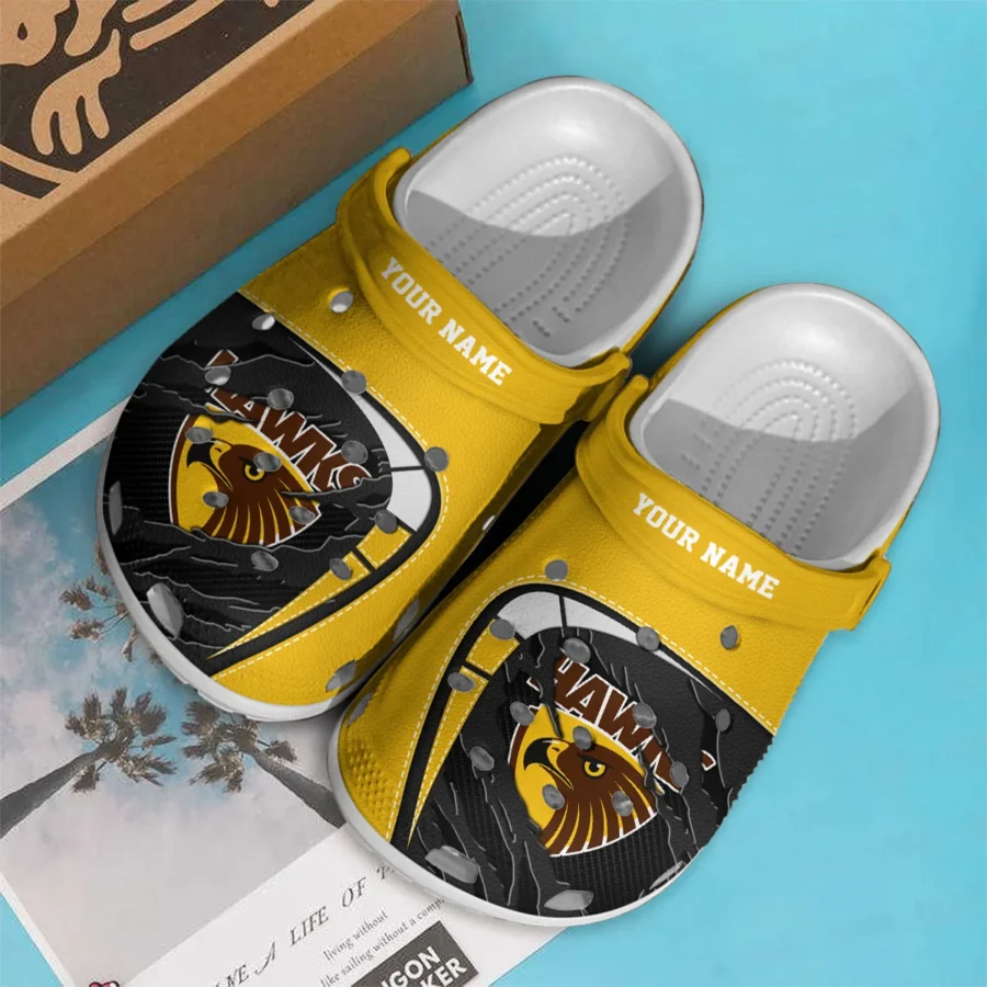 Hawthorn Hawks Australian Football League Exclusive Logo Crocs HOVA210525AFL07HAW - Image 3