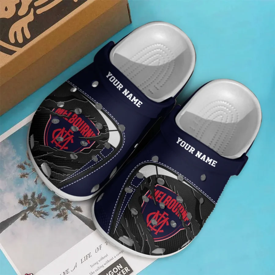 Melbourne Demons Australian Football League Exclusive Logo Crocs HOVA210525AFL07MELB - Image 3