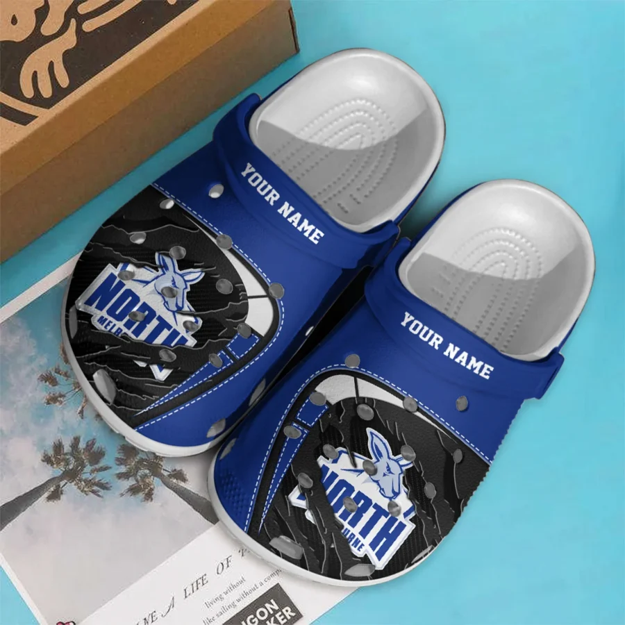 North Melbourne Kangaroos Australian Football League Exclusive Logo Crocs HOVA210525AFL07NMFC - Image 3