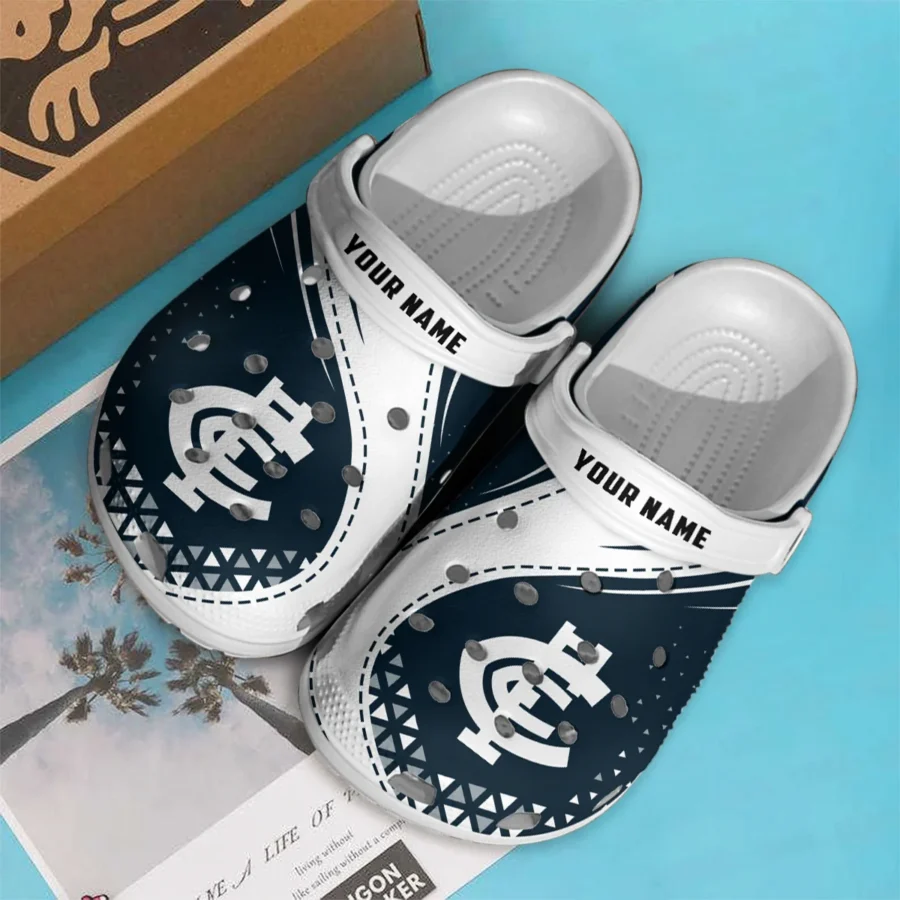 Carlton Blues Australian Football League Exclusive Logo Crocs HOVA210525AFL08CARL - Image 3