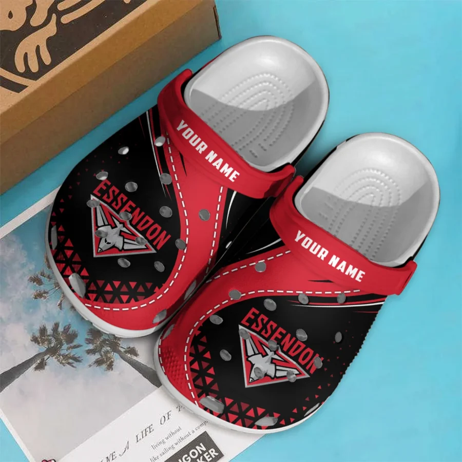 Essendon Bombers Australian Football League Exclusive Logo Crocs HOVA210525AFL08ESS - Image 3