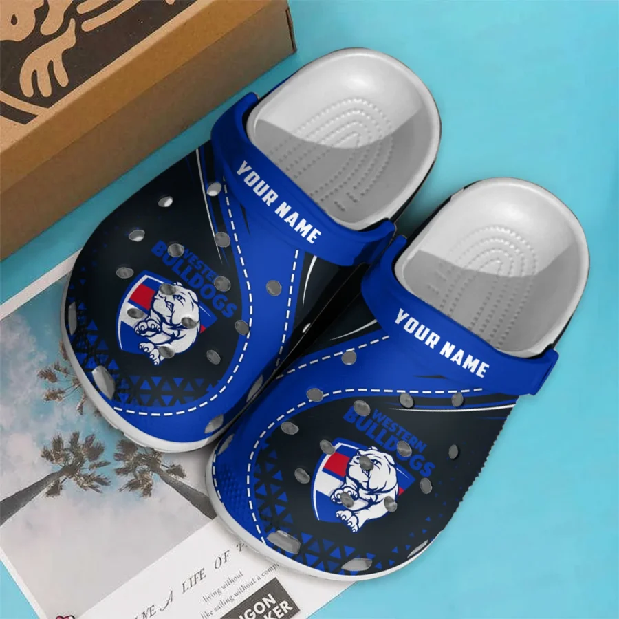 Western Bulldogs Australian Football League Exclusive Logo Crocs HOVA210525AFL08WB - Image 3