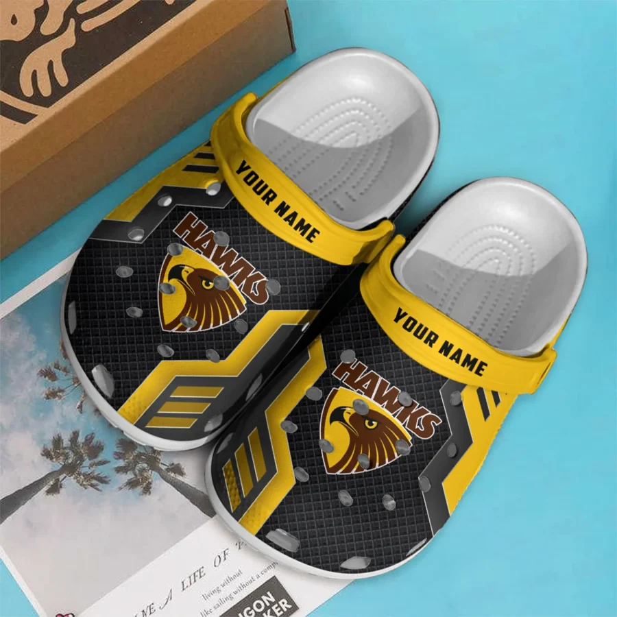 Hawthorn Hawks Australian Football League Exclusive Logo Crocs HOVA210525AFL09HAW - Image 3