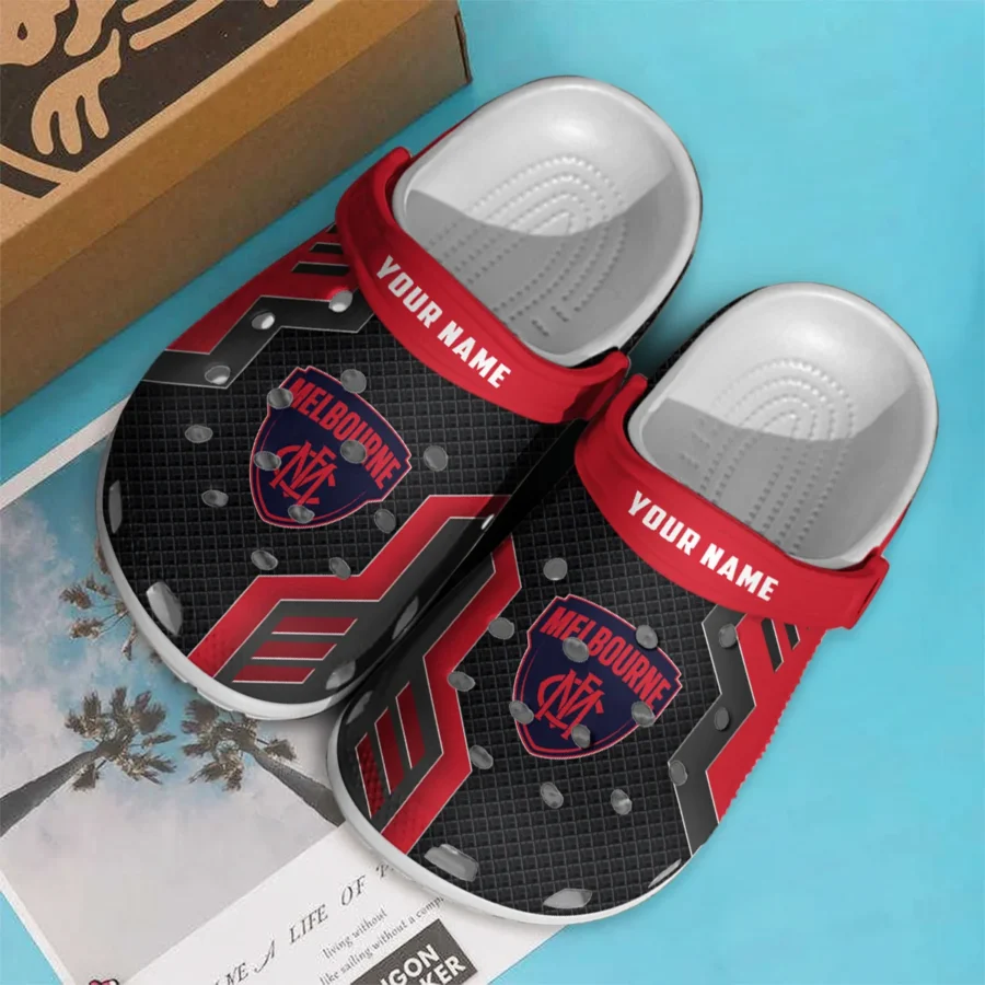 Melbourne Demons Australian Football League Exclusive Logo Crocs HOVA210525AFL09MELB - Image 3