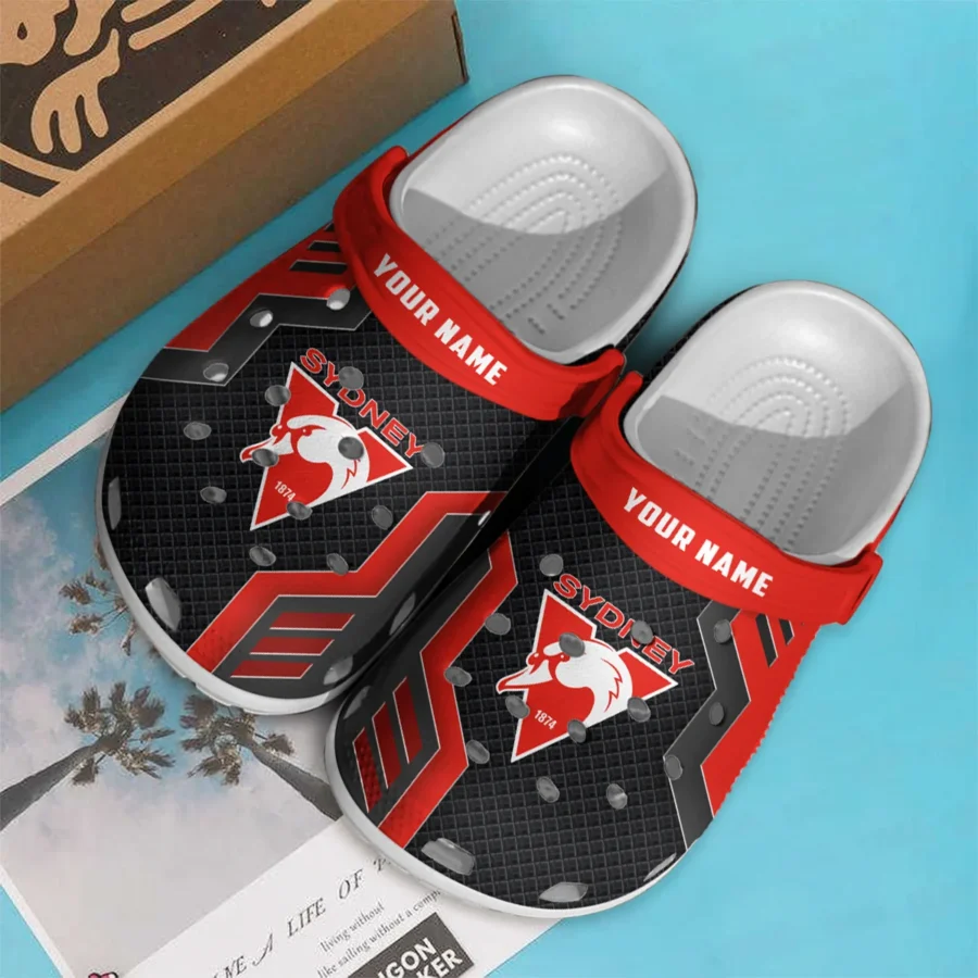 Sydney Swans Australian Football League Exclusive Logo Crocs HOVA210525AFL09SYD - Image 3