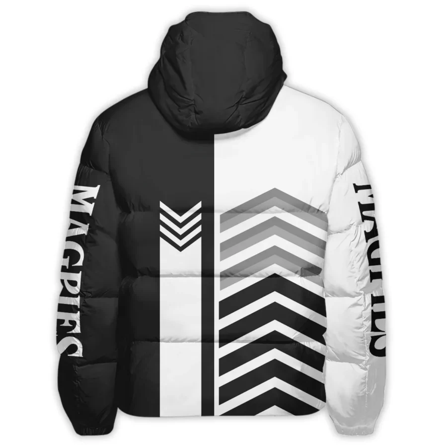 Collingwood Magpies Australian Football League Exclusive Logo Down & Puffer Jackets All Over Prints HOAFL230525DPJ01COLL - Image 2