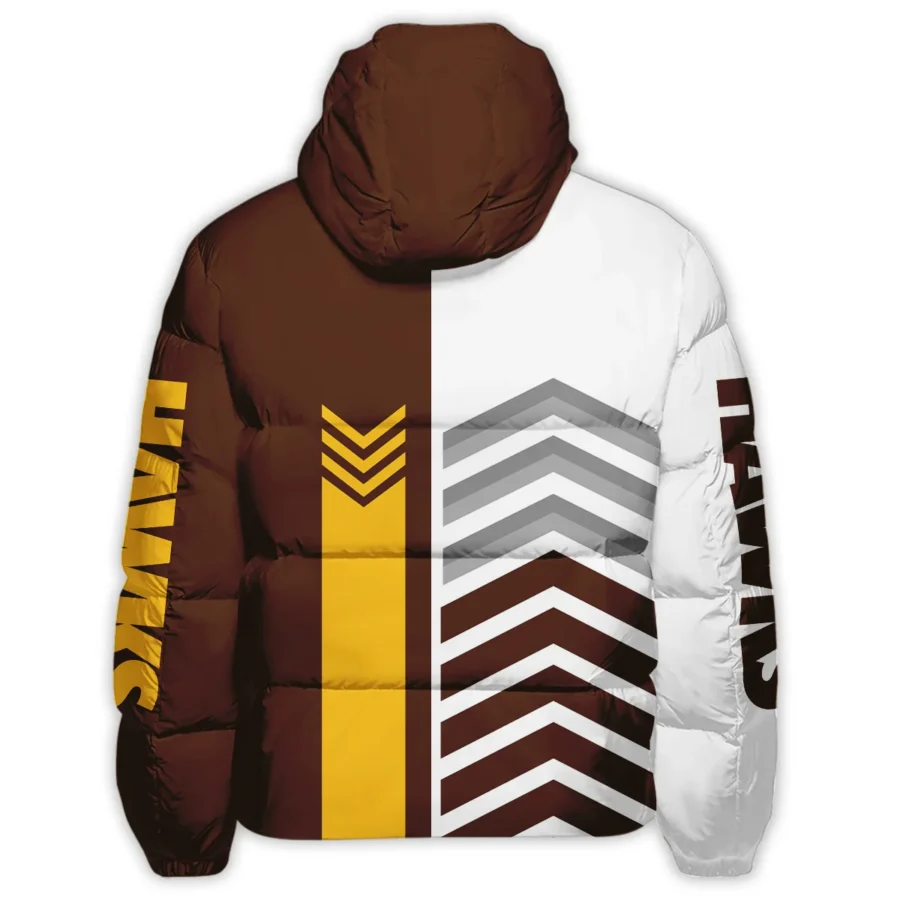 Hawthorn Hawks Australian Football League Exclusive Logo Down & Puffer Jackets All Over Prints HOAFL230525DPJ01HAW - Image 2