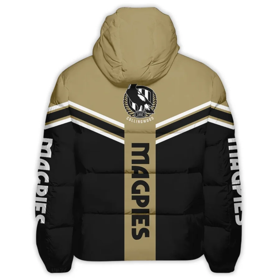 Collingwood Magpies Australian Football League Exclusive Logo Down & Puffer Jackets All Over Prints HOAFL240525DPJ01COLL - Image 3
