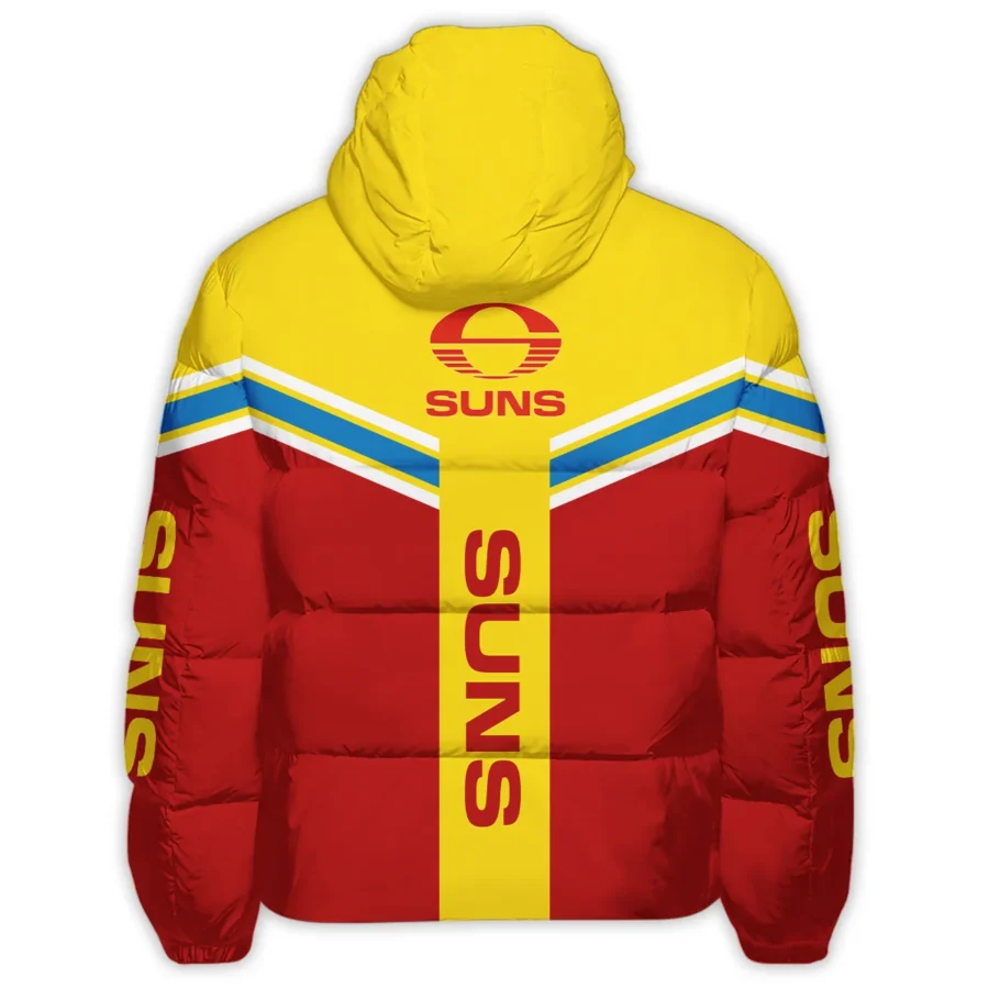 Gold Coast SUNS Australian Football League Exclusive Logo Down & Puffer Jackets All Over Prints HOAFL240525DPJ01GCFC - Image 3