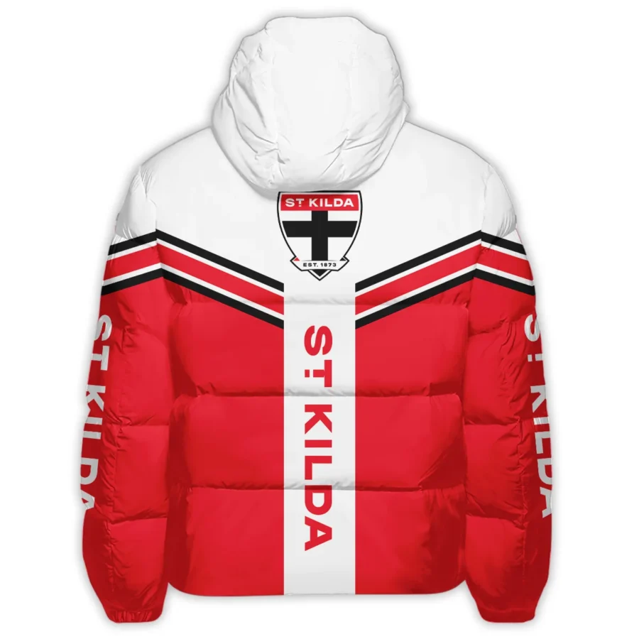 St Kilda Saints Australian Football League Exclusive Logo Down & Puffer Jackets All Over Prints HOAFL240525DPJ01STK - Image 3