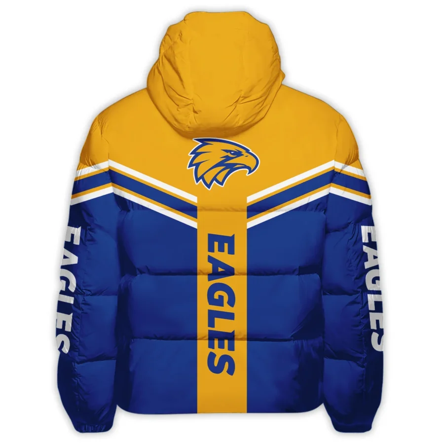 West Coast Eagles Australian Football League Exclusive Logo Down & Puffer Jackets All Over Prints HOAFL240525DPJ01WCE - Image 3