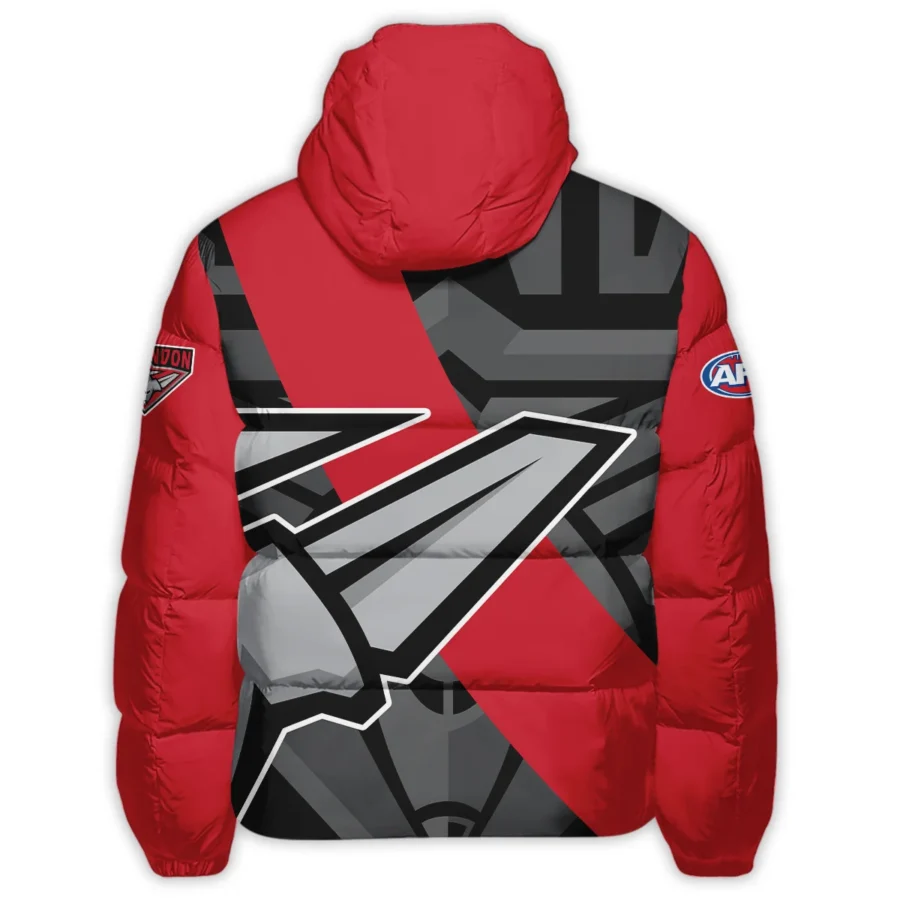 Essendon Bombers Australian Football League Exclusive Logo Down & Puffer Jackets All Over Prints HOVA260525AFL13ESS - Image 3