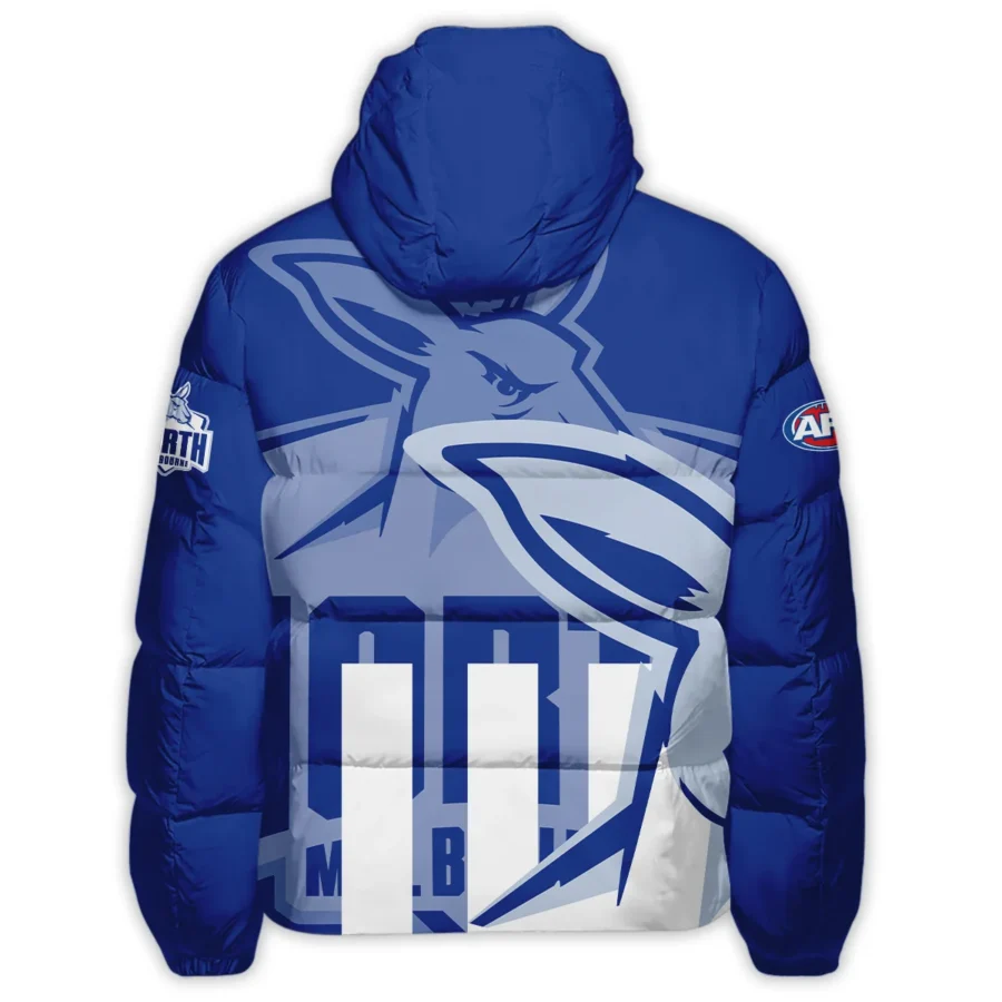 North Melbourne Kangaroos Australian Football League Exclusive Logo Down & Puffer Jackets All Over Prints HOVA260525AFL13NMFC - Image 3