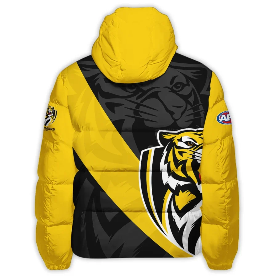 Richmond Tigers Australian Football League Exclusive Logo Down & Puffer Jackets All Over Prints HOVA260525AFL13RICH - Image 3