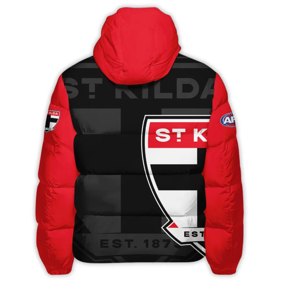 St Kilda Saints Australian Football League Exclusive Logo Down & Puffer Jackets All Over Prints HOVA260525AFL13STK - Image 3