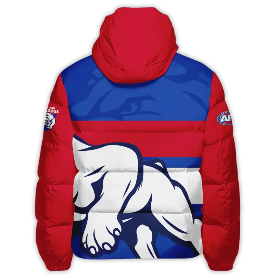 Western Bulldogs Australian Football League Exclusive Logo Down & Puffer Jackets All Over Prints HOVA260525AFL13WB - Image 3