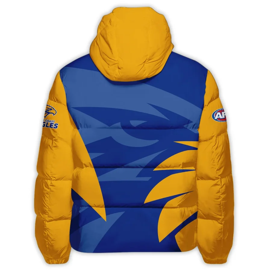 West Coast Eagles Australian Football League Exclusive Logo Down & Puffer Jackets All Over Prints HOVA260525AFL13WCE - Image 3