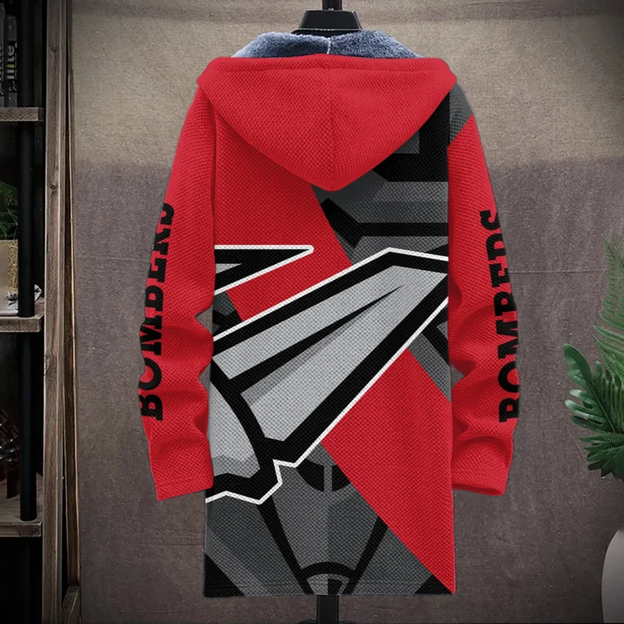 Essendon Bombers Australian Football League Exclusive Logo Fleece Windbreaker HOAFL130525FW01ESS - Image 2