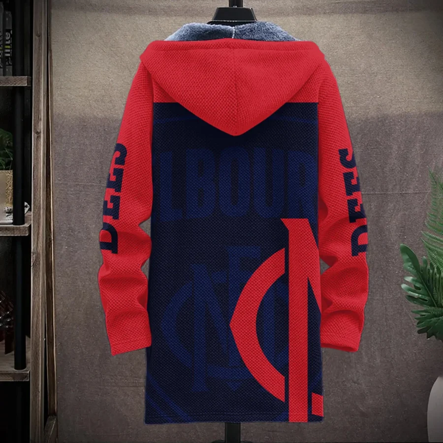 Melbourne Demons Australian Football League Exclusive Logo Fleece Windbreaker HOAFL130525FW01MELB - Image 2