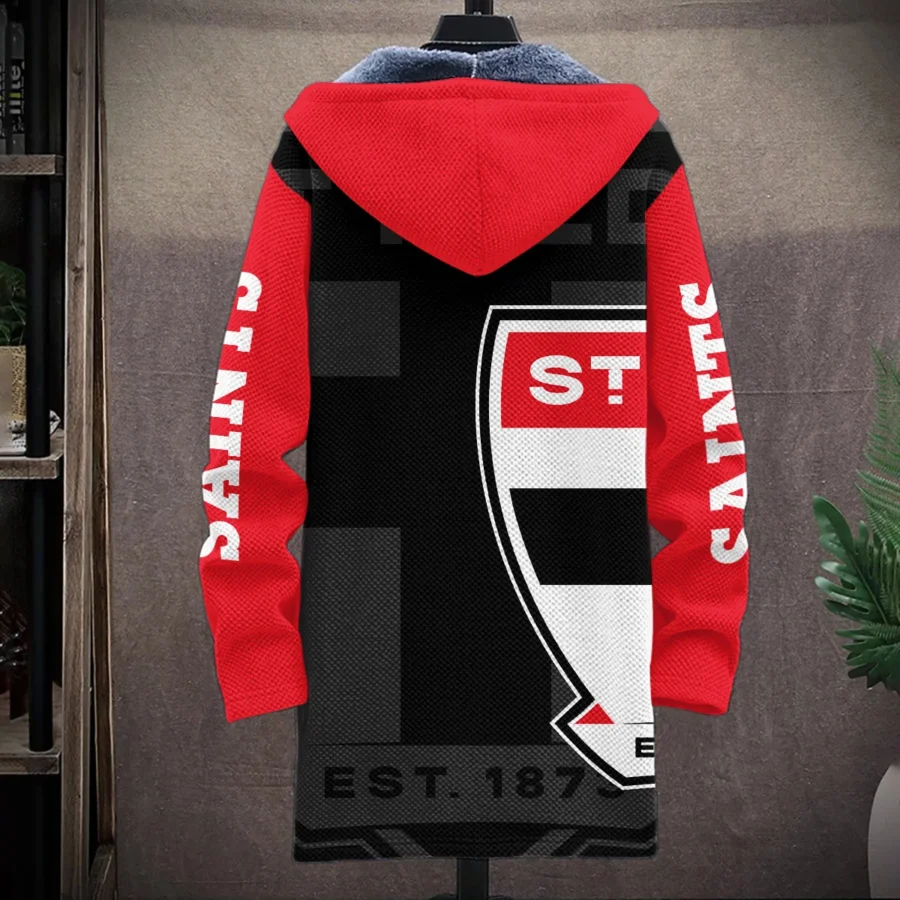 St Kilda Saints Australian Football League Exclusive Logo Fleece Windbreaker HOAFL130525FW01STK - Image 2
