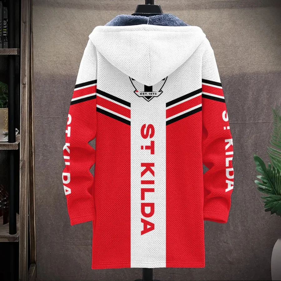 St Kilda Saints Australian Football League Exclusive Logo Fleece Windbreaker HOAFL240525FW01STK - Image 2