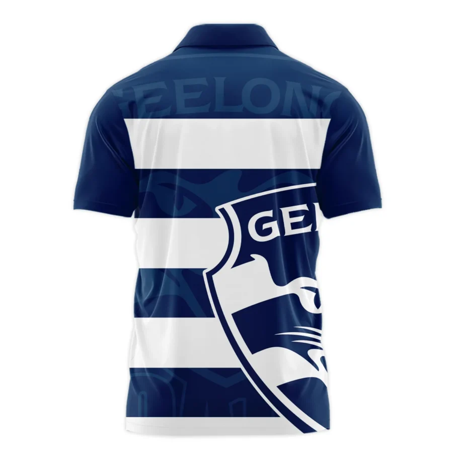 Geelong Cats Australian Football League Exclusive Logo Polo Shirt HOAFL130525A02GEELPL - Image 2