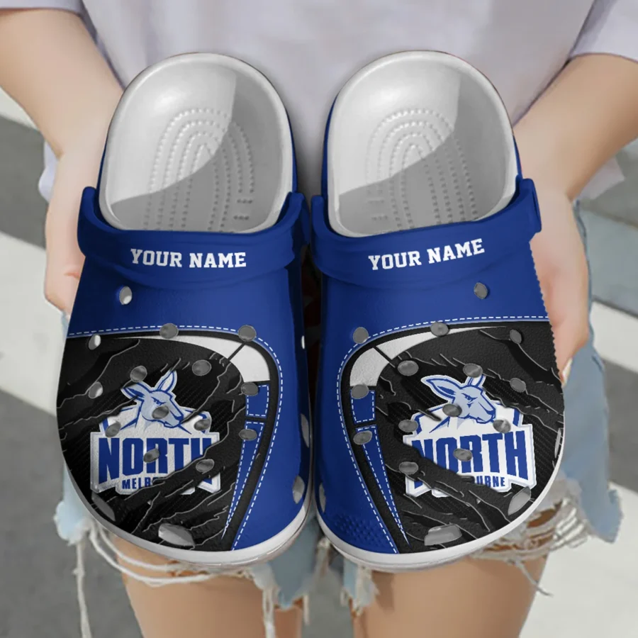 North Melbourne Kangaroos Australian Football League Exclusive Logo Crocs HOVA210525AFL07NMFC