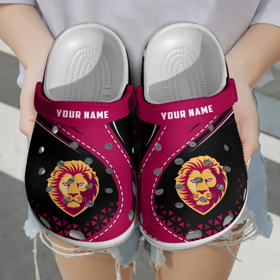 Brisbane Lions Australian Football League Exclusive Logo Crocs HOVA210525AFL08BL