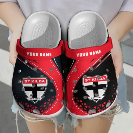 St Kilda Saints Australian Football League Exclusive Logo Crocs HOVA210525AFL08STK