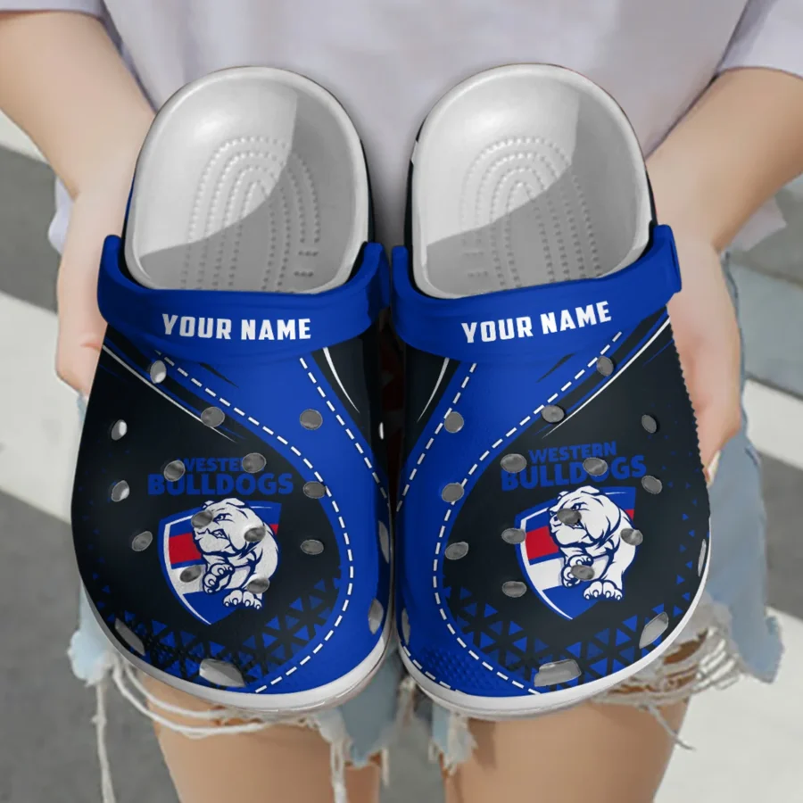 Western Bulldogs Australian Football League Exclusive Logo Crocs HOVA210525AFL08WB