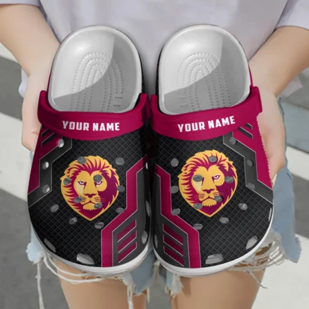 Brisbane Lions Australian Football League Exclusive Logo Crocs HOVA210525AFL09BL