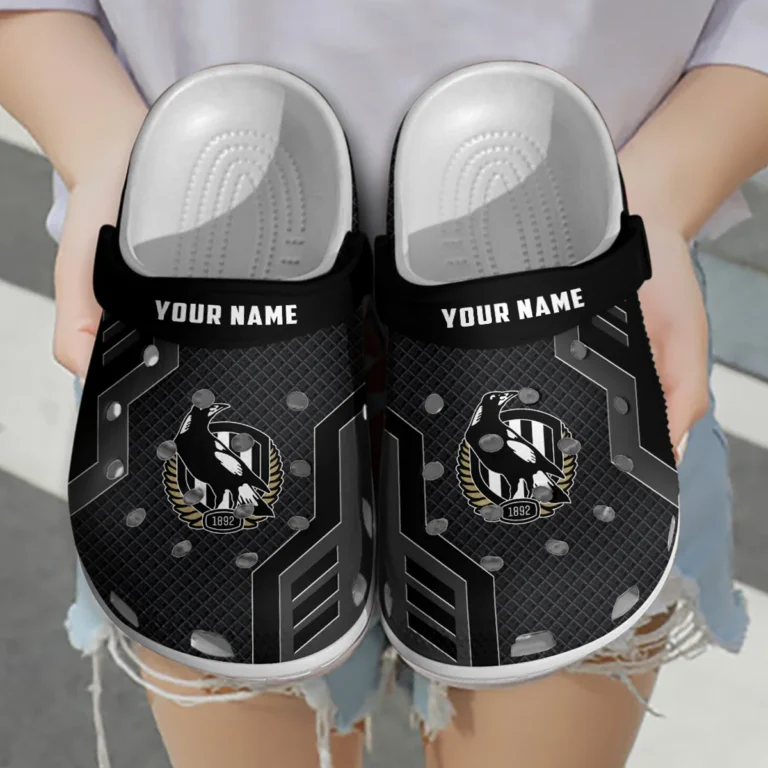 Collingwood Magpies Australian Football League Exclusive Logo Crocs HOVA210525AFL09COLL