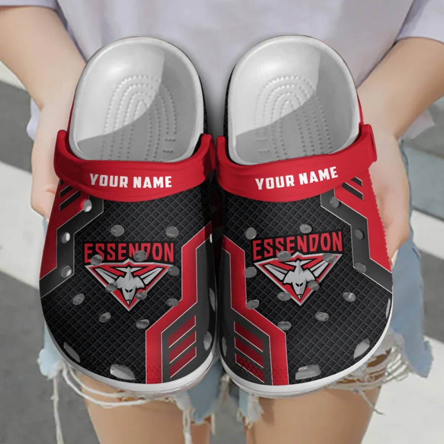 Essendon Bombers Australian Football League Exclusive Logo Crocs HOVA210525AFL09ESS