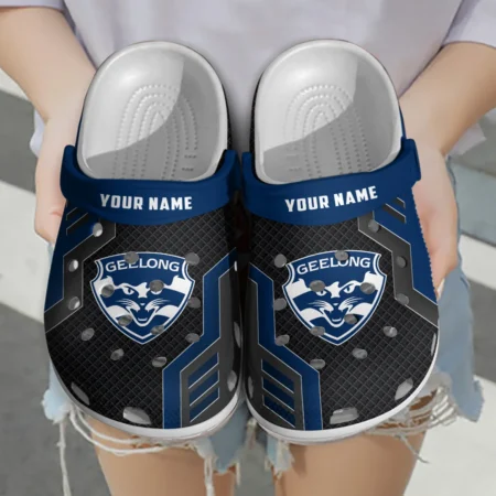 Geelong Cats Australian Football League Exclusive Logo Crocs HOVA210525AFL09GEEL