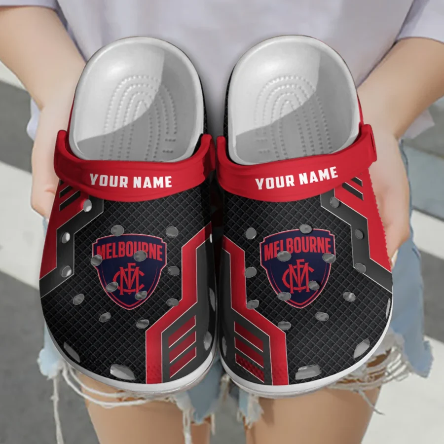 Melbourne Demons Australian Football League Exclusive Logo Crocs HOVA210525AFL09MELB