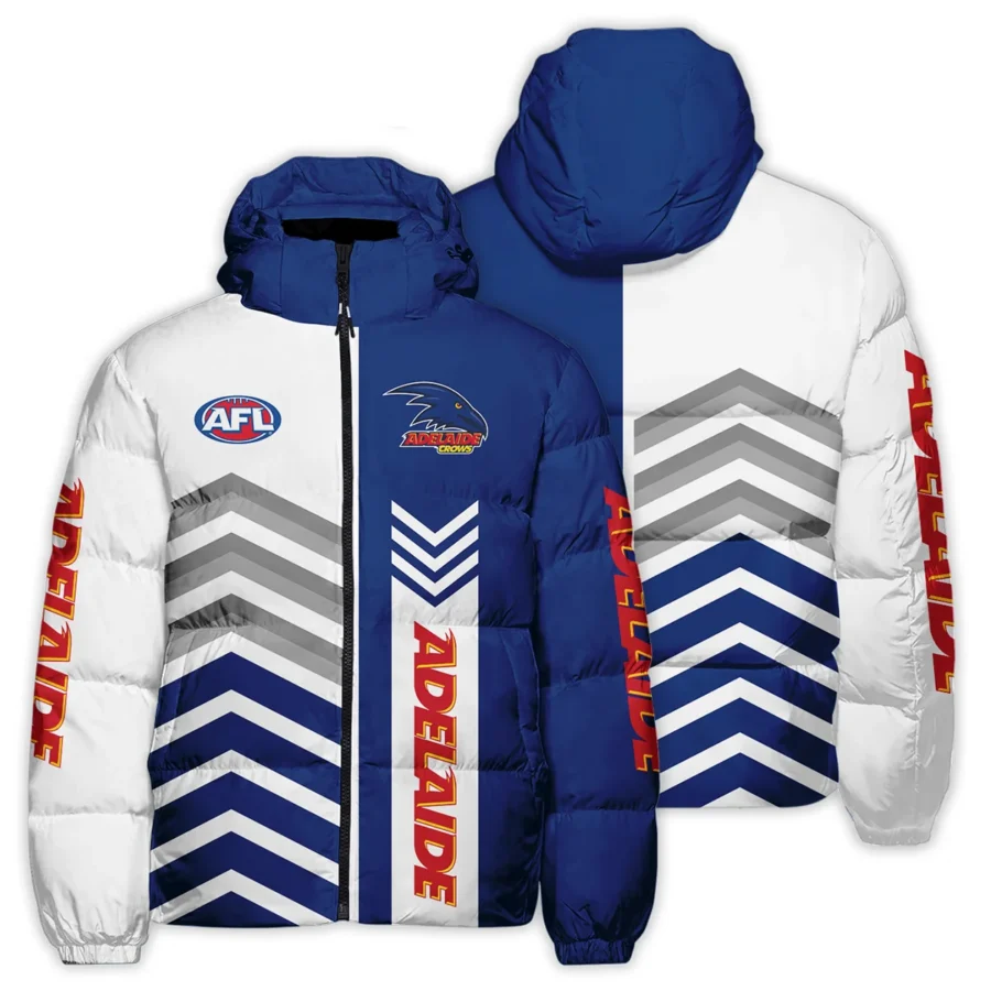 Adelaide Crows Australian Football League Exclusive Logo Down & Puffer Jackets All Over Prints HOAFL230525DPJ01ADEL - Image 3