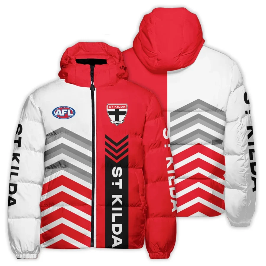 St Kilda Saints Australian Football League Exclusive Logo Down & Puffer Jackets All Over Prints HOAFL230525DPJ01STK - Image 3