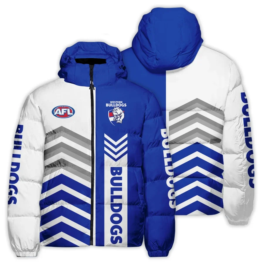 Western Bulldogs Australian Football League Exclusive Logo Down & Puffer Jackets All Over Prints HOAFL230525DPJ01WB - Image 3