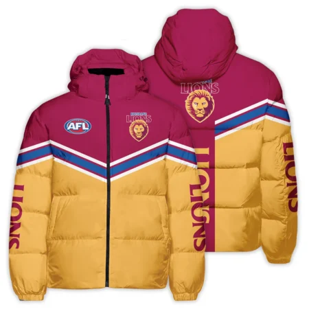 Brisbane Lions Australian Football League Exclusive Logo Down & Puffer Jackets All Over Prints HOAFL240525DPJ01BL