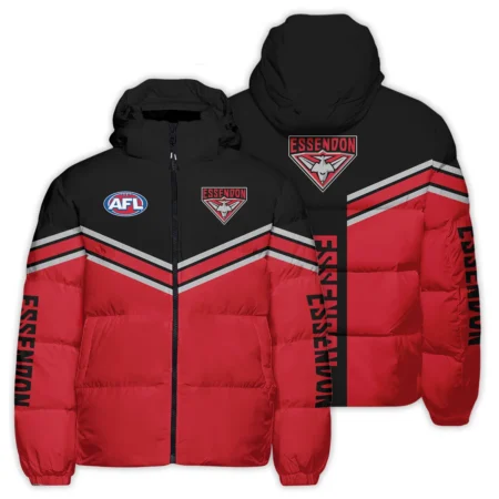 Essendon Bombers Australian Football League Exclusive Logo Down & Puffer Jackets All Over Prints HOAFL240525DPJ01ESS