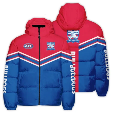 Western Bulldogs Australian Football League Exclusive Logo Down & Puffer Jackets All Over Prints HOAFL240525DPJ01WB