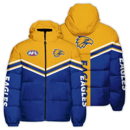 West Coast Eagles Australian Football League Exclusive Logo Down & Puffer Jackets All Over Prints HOAFL240525DPJ01WCE