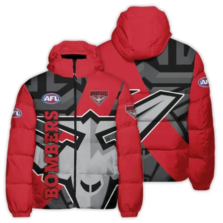 Essendon Bombers Australian Football League Exclusive Logo Down & Puffer Jackets All Over Prints HOVA260525AFL13ESS