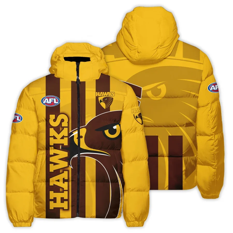 Hawthorn Hawks Australian Football League Exclusive Logo Down & Puffer Jackets All Over Prints HOVA260525AFL13HAW