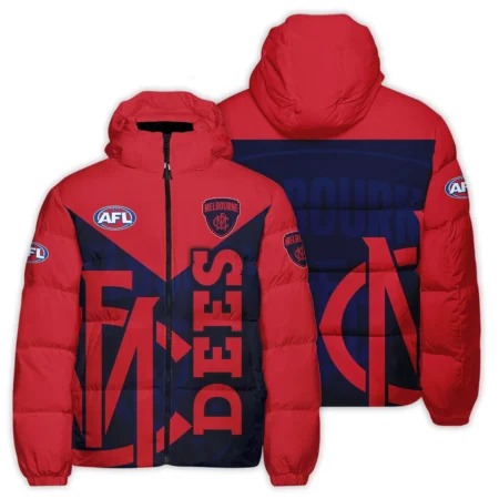 Melbourne Demons Australian Football League Exclusive Logo Down & Puffer Jackets All Over Prints HOVA260525AFL13MELB
