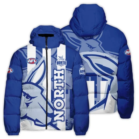 North Melbourne Kangaroos Australian Football League Exclusive Logo Down & Puffer Jackets All Over Prints HOVA260525AFL13NMFC
