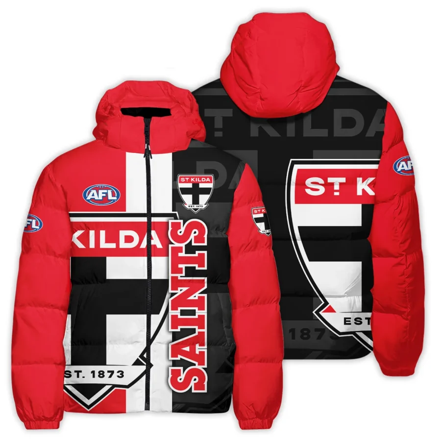 St Kilda Saints Australian Football League Exclusive Logo Down & Puffer Jackets All Over Prints HOVA260525AFL13STK