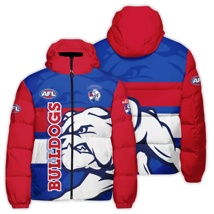 Western Bulldogs Australian Football League Exclusive Logo Down & Puffer Jackets All Over Prints HOVA260525AFL13WB