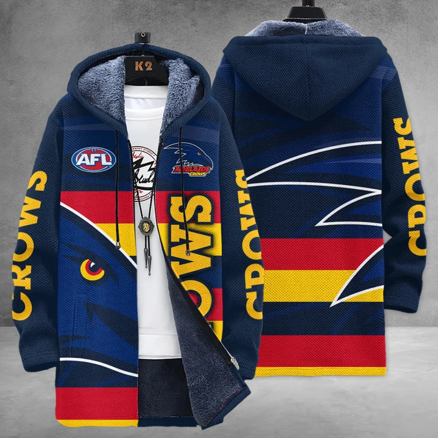 Adelaide Crows Australian Football League Exclusive Logo Fleece Windbreaker HOAFL130525FW01ADEL - Image 3