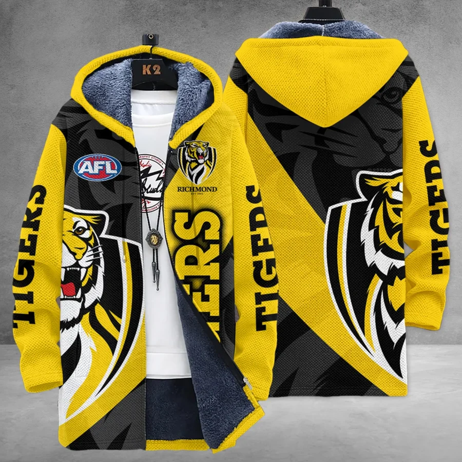 Richmond Tigers Australian Football League Exclusive Logo Fleece Windbreaker HOAFL130525FW01RICH - Image 3